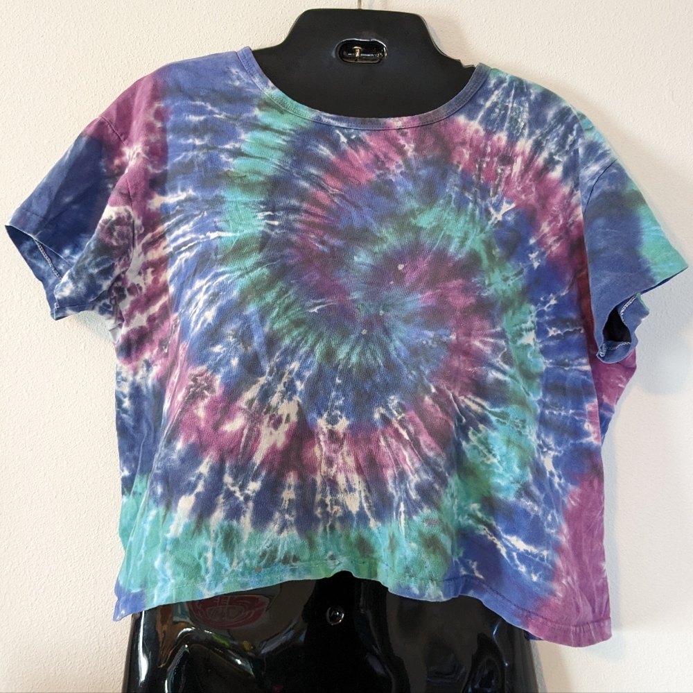 Tie Dye Crop Top Large